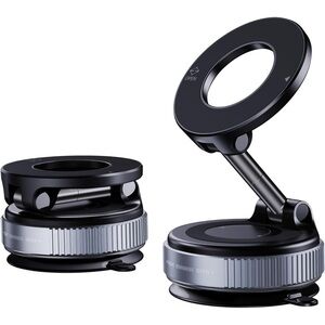 Magnetic Car Phone Mount Holder - Model 007 Black Adjustable Stand
